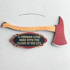 🚨Sale Item🚨 Fireman ax door hanger